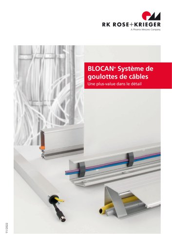 BLOCAN&reg; - Syst&egrave;me de caniveaux de c&acirc;bles