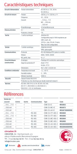 CVM-C5, Multimètre multifonction, basique et abordable