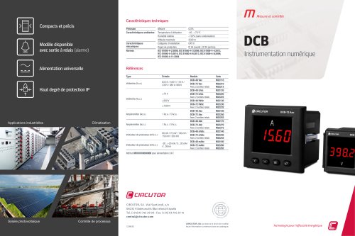 DCB, Instrumentation numérique