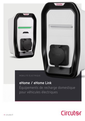 eHome-Link, Équipements de recharge domestiquepour véhicules électrique