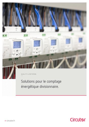 Solutions pour le comptage énergétique divisionnaire.