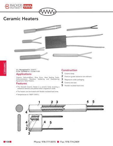 Ceramic Heaters