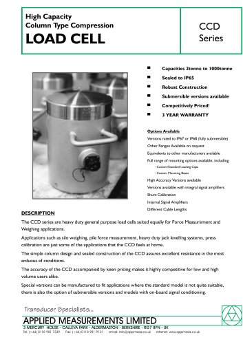 Column Load Cell - Compression 