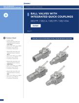 BALL VALVES GE WITH INTEGRATED QUICK COUPLINGS