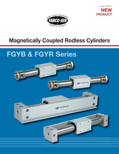 FGYB & FGYR Series Magnetically Coupled Rodless Cylinders