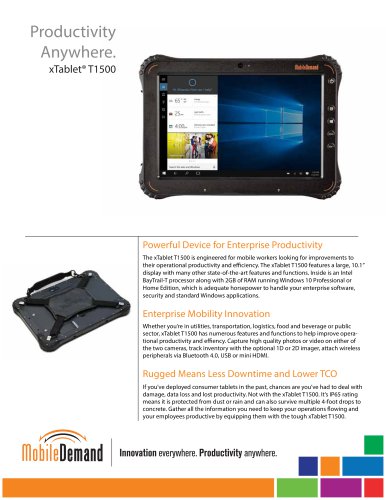 xTablet T1500 Tablet