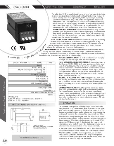 Marsh Bellofram Automatic Timing & Controls 354B Series Solid State Shawnee II High Speed Counter