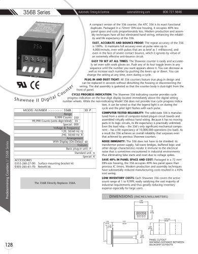 Marsh Bellofram Automatic Timing & Controls 356B Shawnee II Digital Counter