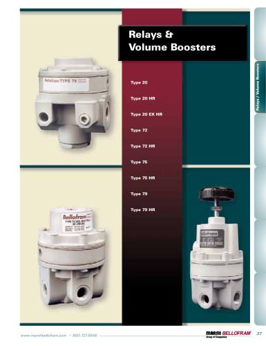 Marsh Bellofram PCD Division Relays & Volume Boosters Brochure