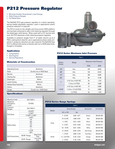 P212 Pressure Regulator