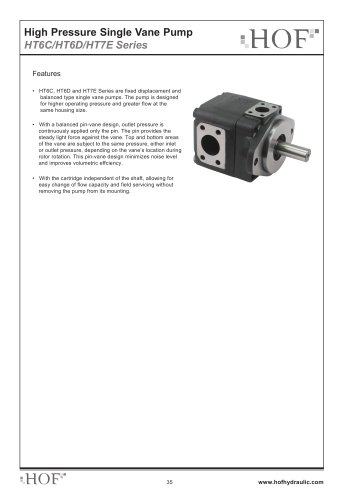 High Pressure (Single) HT6C , HT6D, HT7E series