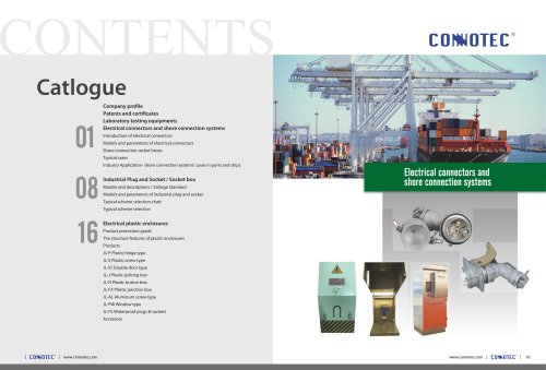 Electrical connectors and shore connection systems