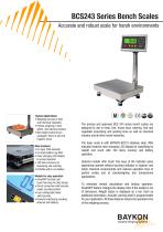 Baykon BCS243 Series Bench Scales