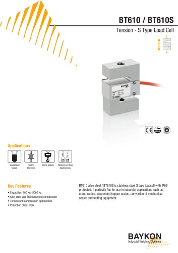 Baykon BT610S Tension - S Type Load Cell