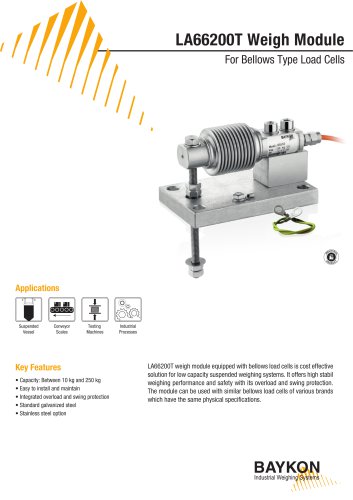 Baykon LA66200T Weigh Module For Beam Type Load Cells