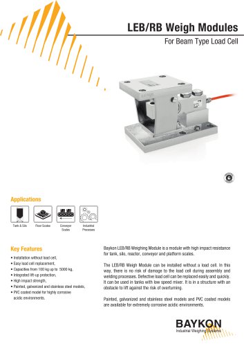 Baykon LEB / RB Weigh Module for Beam Type