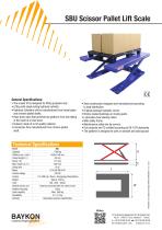 Baykon SBU Scissor Pallet Lift Scale