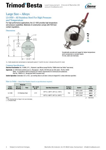 Data Sheet LS-1950