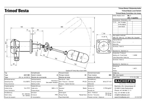 Trimod Besta Level Switch A 01 091