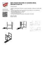 BÂTI POUR MACHINE À COUDRE BRAS DÉPORTÉ REX-5S - 1