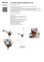 COUPE-BORD MANUEL, COUPE-EXTRÉMITÉS TISSU MANUEL, COUPEUR TEXTILE MANUEL OT-1/R - OT-2/R