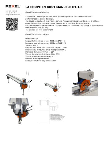 COUPE-BORD MANUEL, COUPE-EXTRÉMITÉS TISSU MANUEL, COUPEUR TEXTILE MANUEL OT-1/R - OT-2/R