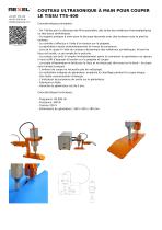 COUTEAU ULTRASONIQUE À MAIN POUR COUPER LE TISSU TTS-400