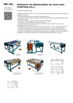 DISPOSITIF DE DÉROULEMENT DE TISSU AVEC COMPTEUR KZL-1-1
