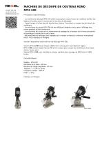 MACHINE DE DÉCOUPE DE COUTEAU ROND NTH-100