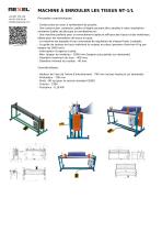 MACHINE À ENROULER LES TISSUS NT-1/L-1