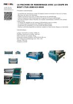 LA MACHINE DE REBOBINAGE AVEC LA СOUPE EN BOUT CTLR-2000-K3-0028