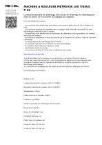 MACHINE A ROULEUSE METREUSE LES TISSUS P-3S