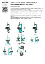 PRESSE PNEUMATIQUE AVEC SYSTÈME DE CORDONS DE SERRAGE PDK-2/PDS
