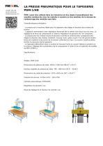 LA PRESSE PNEUMATIQUE POUR LE TAPISSERIE PDM-1/HD