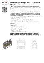 LA PRESSE PNEUMATIQUE POUR LE TAPISSERIE PDM-3B