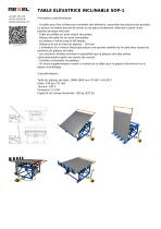 TABLE ÉLÉVATRICE INCLINABLE SOP-1