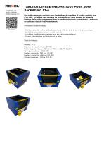 TABLE DE LEVAGE PNEUMATIQUE POUR SOFA PACKAGING ST-6