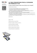 LA TABLE PNEUMATIQUE POUR LA TAPISSERIE DES MEUBLES ST-3/B