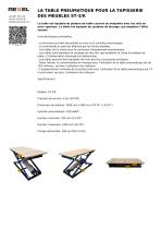 LA TABLE PNEUMATIQUE POUR LA TAPISSERIE DES MEUBLES ST-3/K