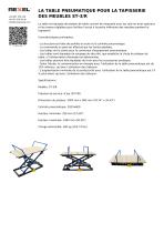 LA TABLE PNEUMATIQUE POUR LA TAPISSERIE DES MEUBLES ST-3/R-1