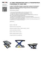 LA TABLE PNEUMATIQUE POUR LA TAPISSERIE DES MEUBLES ST-3 ROL MINI