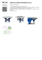 TABLE DE TRAVAIL ROTATIVE, TABLE DE COUPE RONDE, TABLE D’ATELIER PIVOTANTE SK-3/O