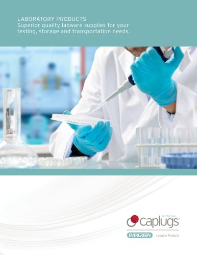 LABORATORY PRODUCTS Superior quality labware supplies for your testing, storage and transportation needs.