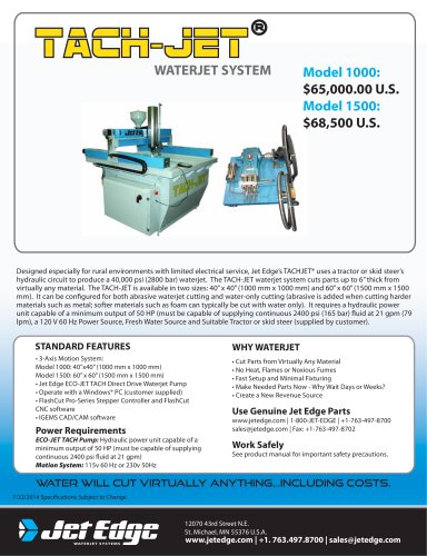 TACH-JET® Waterjet System