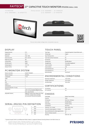 27" CAPACITIVE TOUCH MONITOR RTD2556 (SMALL CASE)