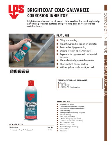 BRIGHTCOAT COLD GALVANIZE  CORROSION INHIBITOR