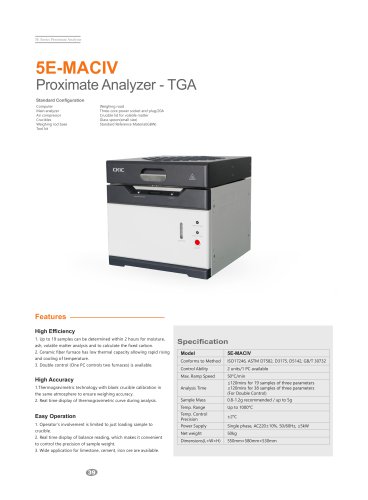 CKIC 5E-MAC IV Automatic Proximate Analyzer