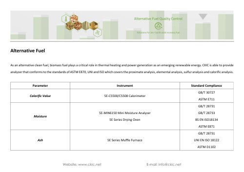 CKIC Application - Alternative Fuel