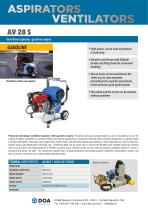 AV28S HYDRAULIC VENTILATOR/ASPIRATOR WITH GASOLINE ENGINE - English