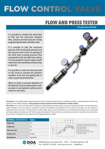 FLOW AND PRESSURE TESTER